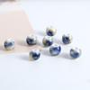 Cuentas de cerámica con cambio de horno cuentas sueltas Jingdezhen 6mm cuentas de cerámica craqueladas material para pulsera collar joyería diy al por mayor