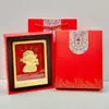 Ornatos Incrustados com Ouro Que Atraem Riqueza e Boa Sorte de Todas as Direções, Contendo Ouro 999, Decorações de Mesa, Presentes de Aniversário, Conjuntos de Presente, Colecionáveis
