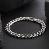Pulsera para Hombre Acero Titanio Color Inalterable Cadena Cubana de Alta Gama Versátil Accesorios Hip-hop Joyería Simple de Nicho para Mujer