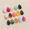 Parche de media cara de acrílico curvado con forma de gota de agua 19x12mm transfronterizo europeo y americano Accesorios para ropa DIY Aretes Venta al por mayor