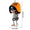 Cross-border popular Amazon crânio carro pingente criativo Halloween carro decoração acrílico pingente plano
