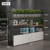 Divisória de Tela para Escritório Prateleira Armário Divisório Moderno Minimalista Grade de Restaurante Suporte para Plantas Flores Parede Divisória Ferro