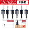 Broca Countersink de Madeira com Haste Hexagonal com Limitador Dois em Um para Abertura de Furos, Broca Countersink para Parafusar e Alargar