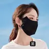 Mascarilla protectora solar de primavera y verano para mujer, máscara de protección contra rayos ultravioleta y polvo, velo parasol, máscara de malla de seda helada, protección facial completa para los ojos