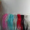 Zorro de Pelo Largo de Seda Brillante Terciopelo Enrollable Alpaca Seda Plateada Ropa Tela de Juguete Piel que Cae Tela de Terciopelo de Pelo Largo