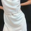 Cadena de cintura de doble capa con lentejuelas simples, cadena corporal europea y americana, cadena de cintura con lentejuelas, accesorios de moda sexy para mujer, cadenas de cintura