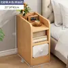 Gabinete Estrecho para Espacio Lateral de Sofá Mesita de Noche para Dormitorio del Hogar 2026 Mini Pequeño Ancho 20cm Gabinete de Almacenamiento para Espacio Estrecho