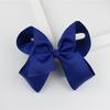 Grampo de cabelo laço de fita canelada infantil europeu e americano 15CM 20 cores presilha para adorno de cabeça presilha para adorno de cabeça Acessórios de cabelo feitos à mão INS