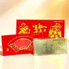 Billete conmemorativo de la oveja de hoja de oro de cien yuanes, estuche acrílico, sobre rojo, sobre de dinero de la suerte, seguro, banco, regalo festivo para atraer clientes
