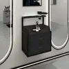 Gabinete de Herramientas para Barbería, Estación con Espejo para Salón de Peluquería, Gabinete para Cortar el Cabello, Carrito para Salón de Belleza, Estante de Almacenamiento para Secador de Pelo Dedicado para Salón de Peluquería