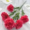 Nueva flor artificial transfronteriza, clavel individual, regalo de vacaciones, flor falsa para el hogar, mesa de sala de estar, flor falsa al por mayor