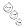 Tachuela de nariz espiral de doble capa de acero inoxidable 316, tachuela para cartílago de oreja, joyería de piercing estilo minimalista europeo y americano, venta directa del fabricante
