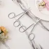 Tesourinhas de beleza para aparar sobrancelhas pelos do nariz tesourinhas redondas para sobrancelha segurança tesourinhas para adesivos de pálpebra dupla ferramentas de maquiagem