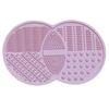 Esponja Redonda de Silicone Limpeza Esponja Dupla Redonda Pincel de Maquiagem Ferramenta de Beleza Limpeza Esponja Dupla Redonda de Silicone