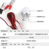 Lâmpada Led 5W 12V DC com Fio, Interruptor e Clipe, Conjunto em Cartão 3m, Lâmpada de Economia de Energia para Barracas de Feira Noturna, Economizadora de Energia e Eficiente