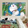 Sanación Anime Doraemon Dibujo Animado Lindo Tela Colgante Celebridad de Internet Fondo de Foto Tela Decoración de Dormitorio Cabecera Tela Colgante