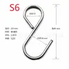 [Especificación Qi en stock] Gancho tipo S de metal 999 con anilla de acero inoxidable gancho S gancho S de acero zincado brillante