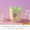 Velas Aromaterapêuticas Criativas, Cera em Gel Sabor Matcha Latte Café, Cera de Soja, Enfeites Decorativos para Ambiente Doméstico, Lembrancinhas