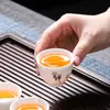 Porcelana Blanca Dehua de las Dinastías Tang y Song, Jade Grasa de Cordero, Taza de Té Pequeña para Ceremonia del Té, Artículos para el Hogar, Juego de Té Creativo de Cerámica, Venta al por Mayor