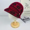 Gorro de Lana de Invierno para Mujer, Madre, Gorro de Punto Cálido y Engrosado para Personas Mayores, de Mediana Edad y Mayores, Forro de Lana de Pelo de Conejo, Moderno y Casual