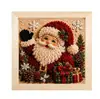 Kit de Pintura Feltro Tecido de Natal 3D Família Pai-Filho Feito à Mão Decoração 3D Sem Cola Decoração Criativa de Natal