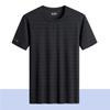 Camiseta de manga corta de seda de hielo para hombre verano ropa de secado rápido deportes al aire libre ocio camiseta de color sólido para hombre fabricantes venta al por mayor