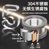 Anillo de sellado de brida engrosado de acero inoxidable para inodoros, a prueba de olores y fugas, accesorios de drenaje de silicona para tubería de drenaje de inodoro universal