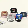 Bolso bandolera para teléfono con pantalla plegable de silicona, monedero de diosa de nuevo estilo con cremallera, bolsa de maquillaje de dibujos animados impermeable portátil