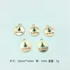 Colgantes de Árbol de Navidad Más Vendidos Accesorios de Aleación Llavero Collar Pulsera Adornos Hechos a Mano Adornos de Árbol de Aleación Esmaltada