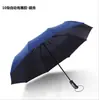 Paraguas completamente automático para hombre extragrande engrosado y reforzado de un botón completamente plegable paraguas plegable parasol y protector solar para mujer