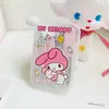 Cortador de unhas de aço inoxidável com estampa de desenho animado fofo japonês, kit de ferramentas para unhas, limpador de ouvidos, manicure, conjunto de 7 peças