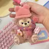 Chaveiro Lanyard Pingente Boneco de Pelúcia Urso Shirley Rose Duffy Fofo de Outono e Inverno Presente de Aniversário para Casal