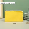 Bolsa Estojo Lona Branca Estudante Zíper Transfronteiriço 2025 Bolsa de Algodão Puro Bolsa Porta-maquiagem Feminina em estoque