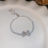 Pulsera de Zirconia Europea y Americana con Incrustaciones de Diamante Nueva Tendencia Personalizada para el Día a Día Pulsera para Mujer Joyería de Lujo Ligero Alta Gama Venta al por Mayor