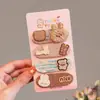 Faixa de cabelo de tricô floral com velcro para mulheres, presilha de franja floral doce, faixa de cabelo para arrumar o cabelo, acessório de cabelo estilo pastoral francês
