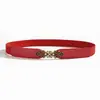 Cinturón Delgado Estilo Coreano con Hebilla Tachonada de Pedrería para Mujer, Adecuado para Vestidos, Suéteres y Abrigos, Cadena de Cintura Decorativa de Aleación de Lujo para Mujer