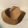 Comercio Exterior Sombrero Vaquero Occidental para Hombre Ala Grande Sombrero de Paja para Hombre Sombrero de Sol de Mezclilla Sombrero para Vacaciones en la Playa