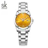 Reloj Sk Shengke de Acero Inoxidable Resistente al Agua K0213L para Mujer Moda Transfronteriza Nicho Reloj para Mujer Reloj de Dama