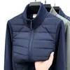 Chaqueta de algodón para hombre Oli de terciopelo, chaqueta con cremallera de polar con retazos de moda, amplio stock disponible para ventas transfronterizas