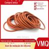 Anel de silicone vermelho resistente a altas temperaturas molde de iluminação anel impermeável almofada diâmetro externo 105-300mm * diâmetro do fio 3,1mm