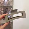 Pinza para el cabello de gran tamaño, pinza para múltiples cabellos, disco para la parte posterior de la cabeza, pinza para el cabello, pinza para el cabello cuadrada gruesa con diseño de tiburón esmerilado, accesorio para la cabeza