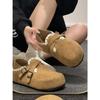 Zapatos Birkenstock Retro Marrones de Suela Gruesa Estilo Reina para Mujer 2025 Nuevo Otoño con Faldón Elevadores Planos Versátiles
