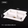 Caja de Embalaje Cuadrada Lonchera Desechable Pulpa Biodegradable Engrosada Caja para Llevar Almuerzo Multi-Rejillas Ensaladera Se Puede Calentar