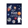 Popular Moderno Dibujo Animado Astronauta Espacio Planeta Letras Póster Lienzo Decorativo Pintura Núcleo de Dormitorio Infantil de Amazon