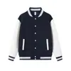 380G Algodón Diamante Texturizado Capa de Aire Bloque de Color Retro Americano Chaqueta de Béisbol Holgada Casual Unisex