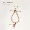 Contas Bodhi estilo Zen de estrela e lua, cordão de celular com flor de lótus, pode ser usado como um colar de contas para corrente de celular, cordão de pulso anti-queda, atacado