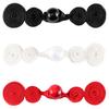 Accesorios de Botones Cola de Golondrina Estilo Chino con Cabeza de Jade, Botones Cheongsam Hechos a Mano Retro de Tres Círculos para Hanfu y Traje Tang