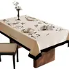 Mantel Estilo Francés, Impermeable, Resistente al Aceite, No Requiere Lavado, Lujo Ligero, Tacto de Alta Gama, Mantel Rectangular para Mesa de Comedor, Cubierta de Mesa de Café de PVC que Mejora el Ambiente