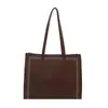 Bolsa de Ombro/Axila Casual para Trabalho e Dia a Dia, Cor Sólida, Nova Moda, Textura Simples, Atacado Transfronteiriço