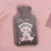 Bolsa de Aquecimento de Água Curta de Veludo Desenho Animado Aquecedor de Mão Fofo Bolsa de Água Quente de Pelúcia Injeção de Água Bolsa de Água Quente Mini para Preenchimento de Água